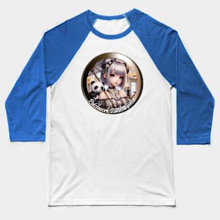 Patchwork Panda Girls Baseball T-Shirt